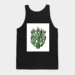 Vintage Cactus botanical illustration Tank Top